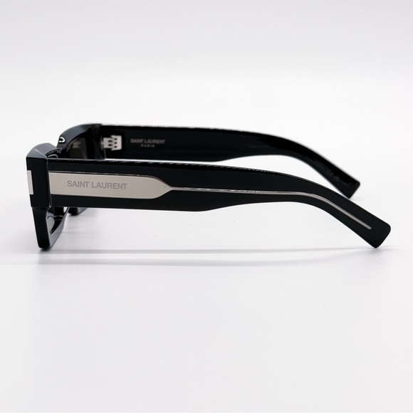 NEW SAINT LAURENT SL572 001 SQUARE UNISEX SUNGLASSES SL 572 001 BLACK EYEWEAR - Picture 6 of 11